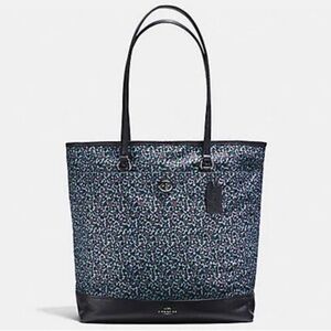 Coach Ranch Floral Nylon and Leather Tote Bag